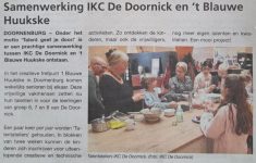 Samenwerking IKC De Doornick en 't Blauwe Huukske! Hoe mooi is dat!